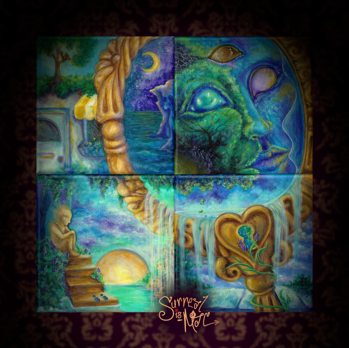 Lucid+Pop+Surrealism+Original+Painting+On+Canvas+Colorful+Surreal+Trippy+Art+Original+Dream+Dreamscape+Artist.jpg