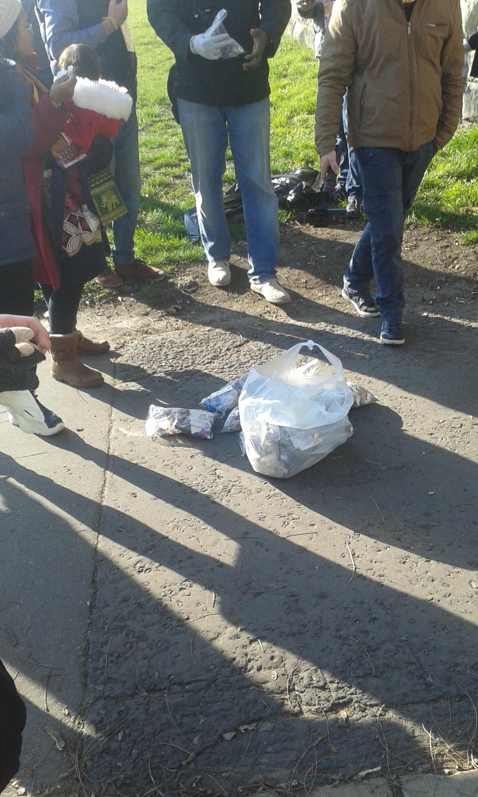 gathered trash Clean Planet Kraków steemfest11 18 004.jpg