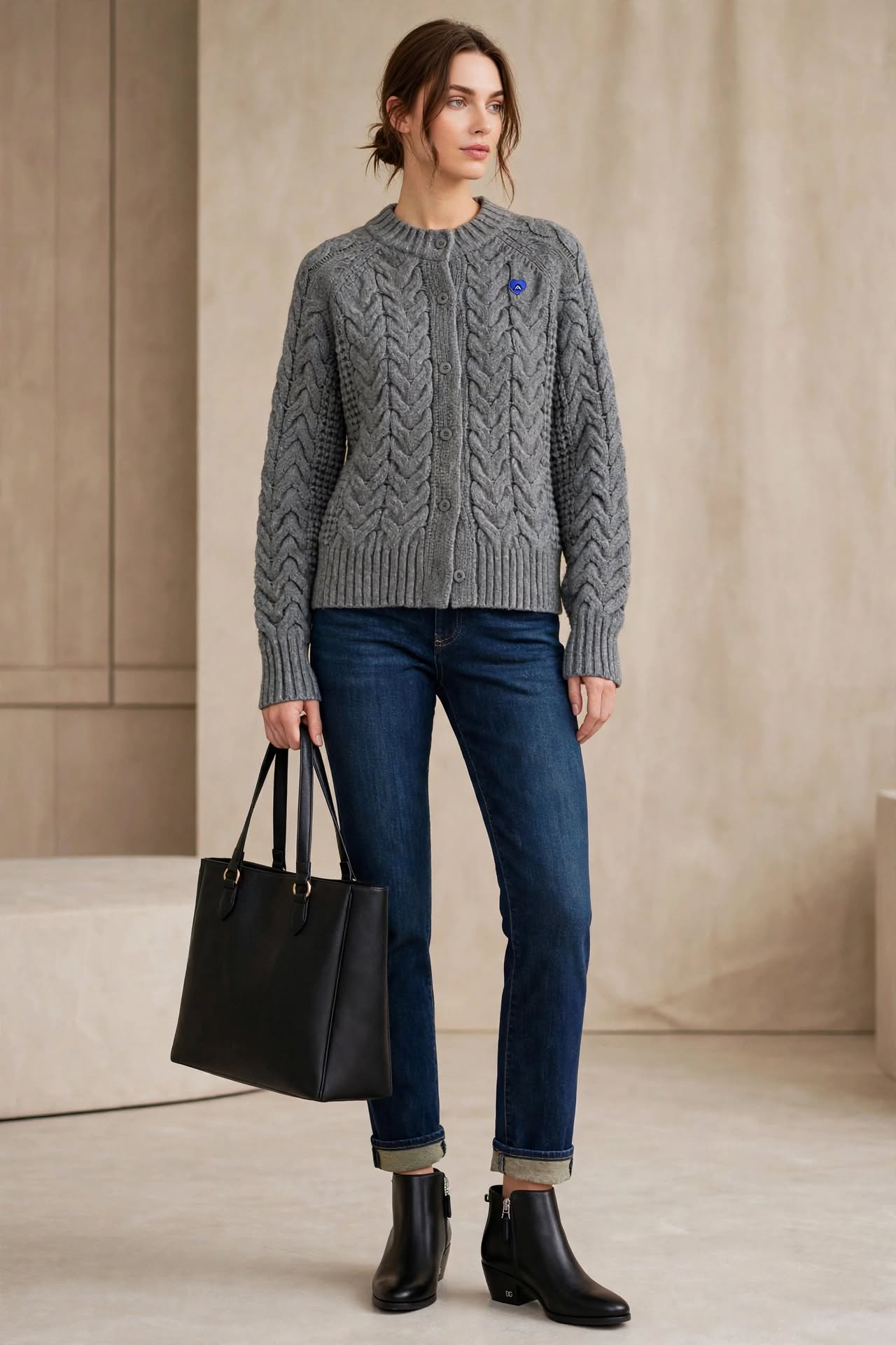 Cozy. Classic. Comfortable. The fall look you'll live in. Perfect for the woman who does it all — office, travel, coffee, and everything in bet.jpg