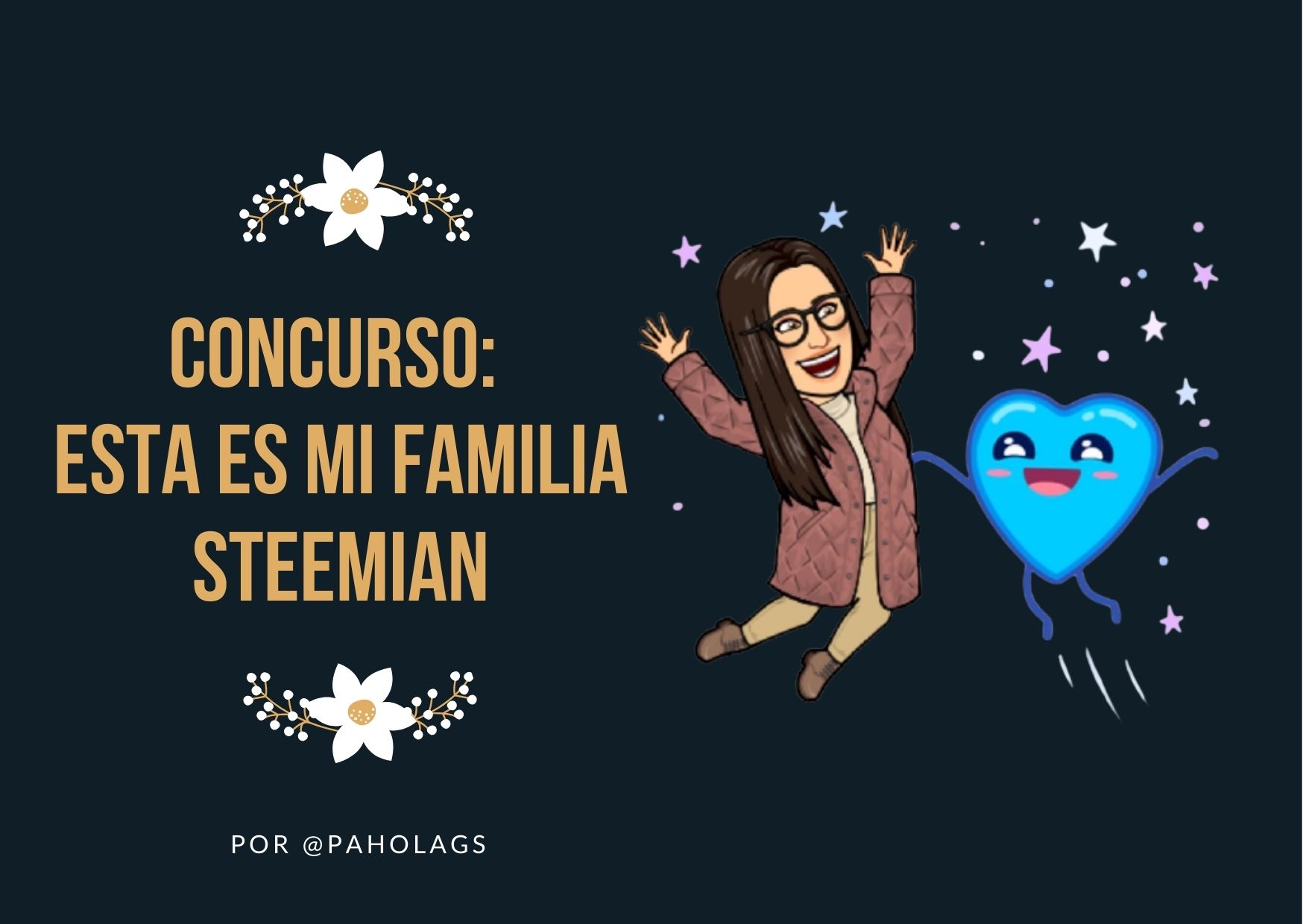 Azul Marrón Gris Floral Familia Foto Año Nuevo Tarjeta (2).jpg