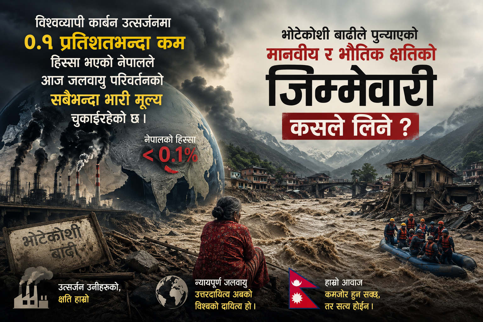 Who Pays When Nepal Emits Almost Nothing — and Loses Everything