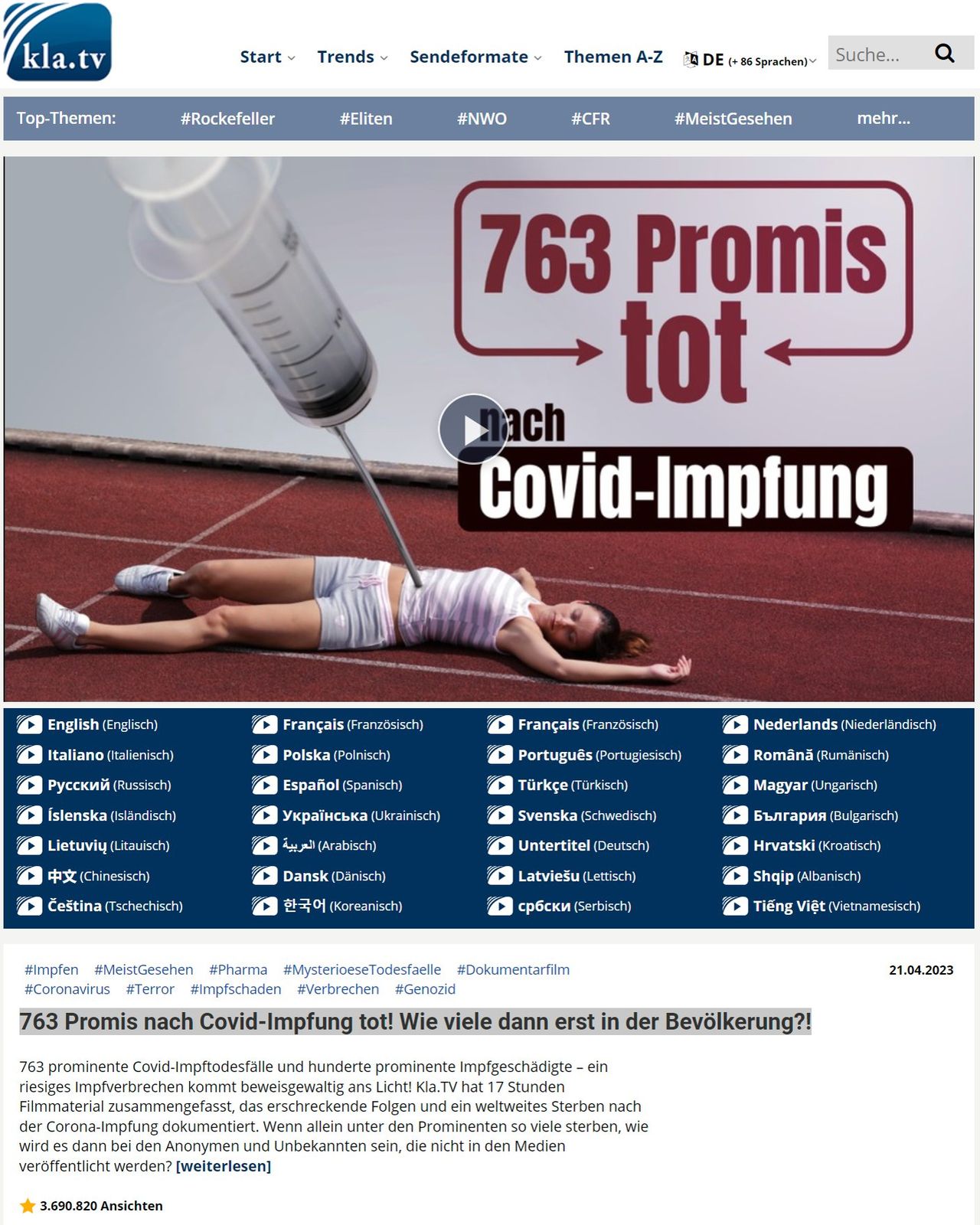 763 Promis nach Covid-Impfung tot! Wie viele dann erst in der Bevölkerung!.jpg