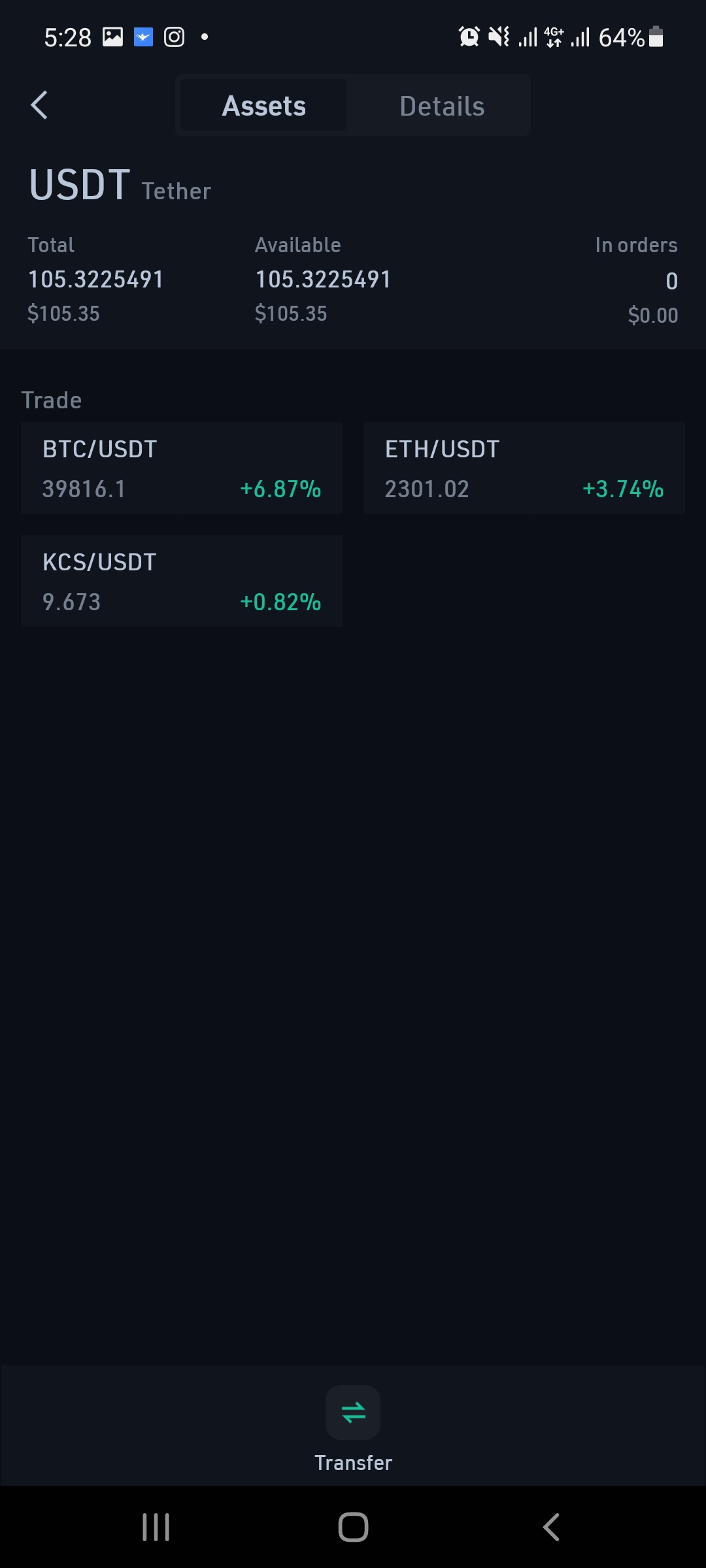 kucoin usdt