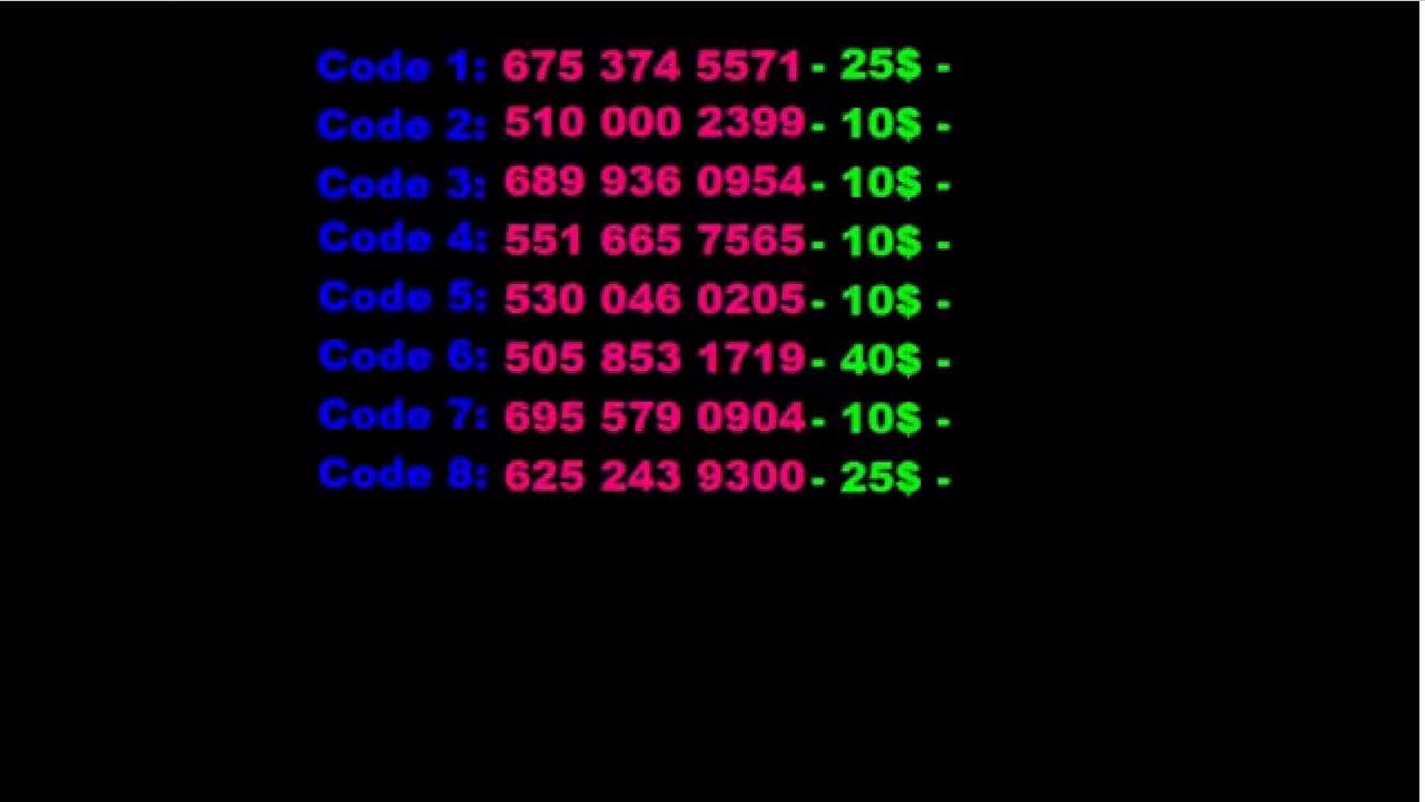 Robux Codes 2018 Unused