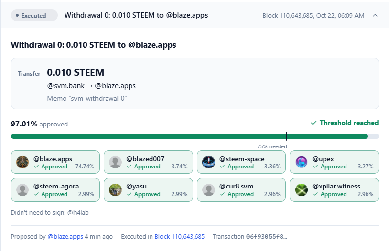 SVM Bridge Milestone: First Successful Cross-Chain Withdrawal to Steem Mainnet!