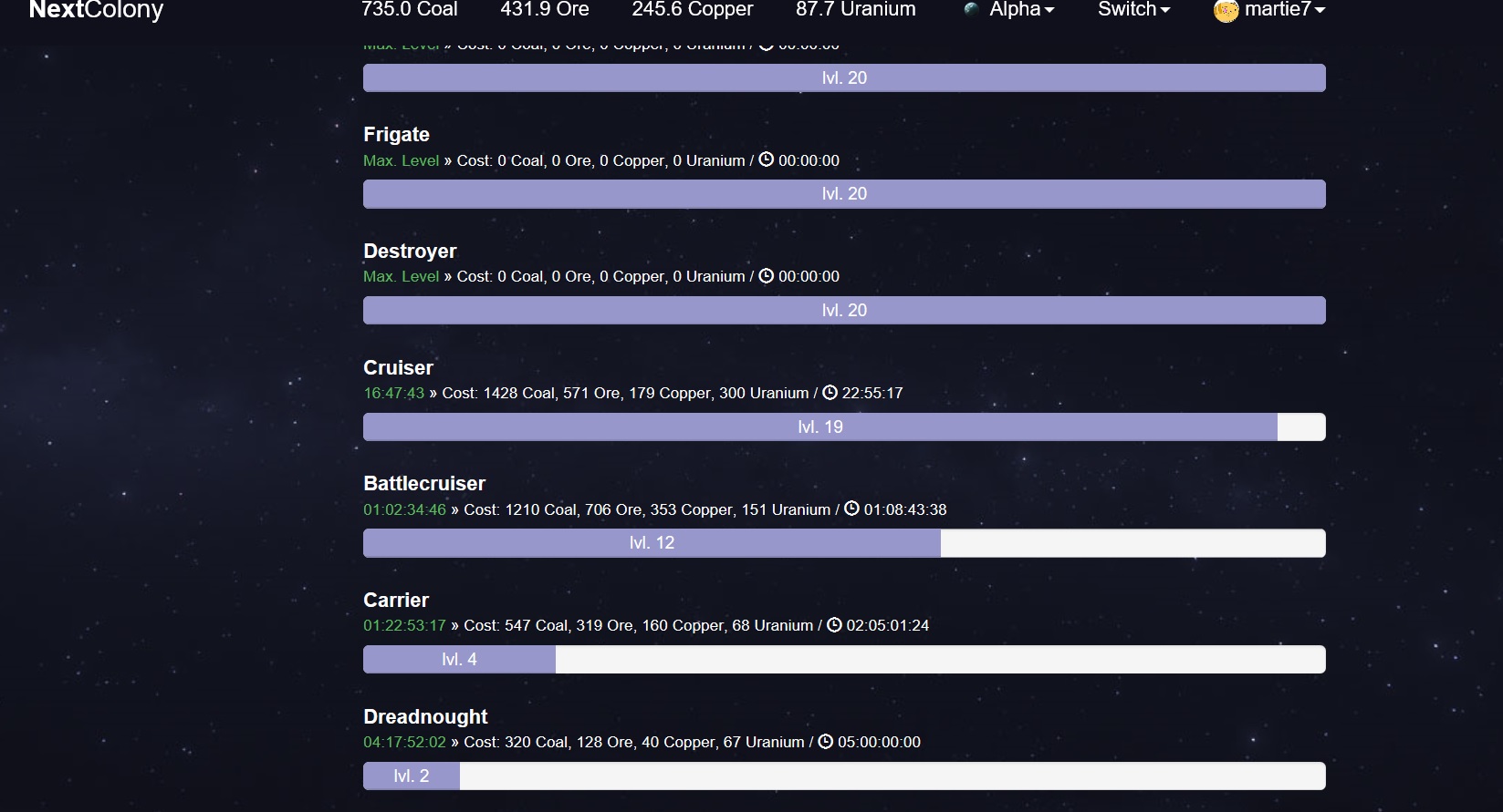 NextColony: еще один корабль готовится к бою