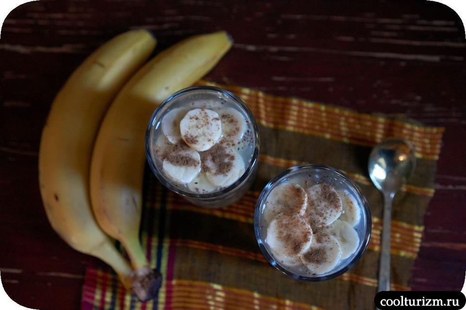 Chia With Bananas And Cottage Cheese Chia Mit Bananen Und