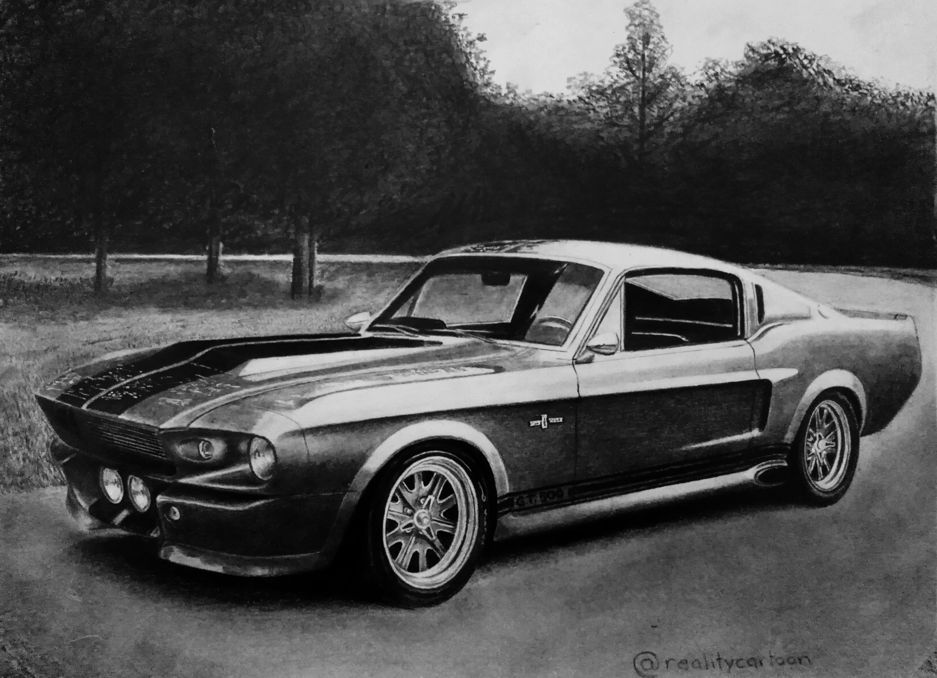 Mustang Shelby gt500 1967 vector