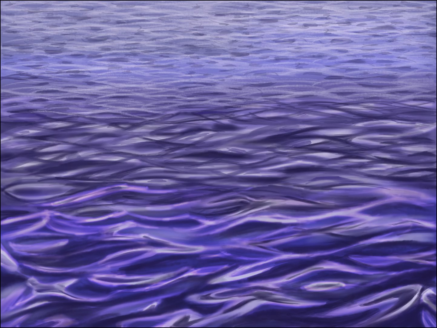 Digital drawing: Purple Sea
