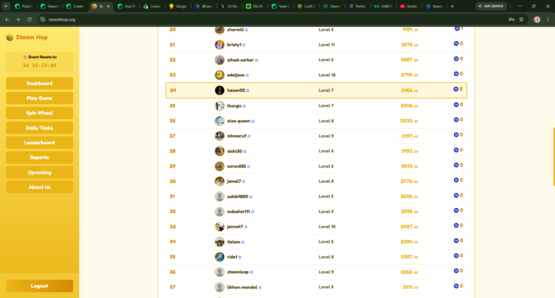 Steem Hop - A P2E Game Powered by Steem Blockchain - Google Chrome 7_13_2026 1_36_17 PM.png