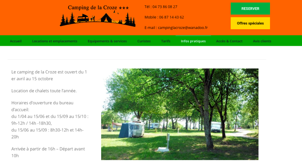 October Trip in France - First Days at Camping de la Croze, Châtel-Guyon and Riom.