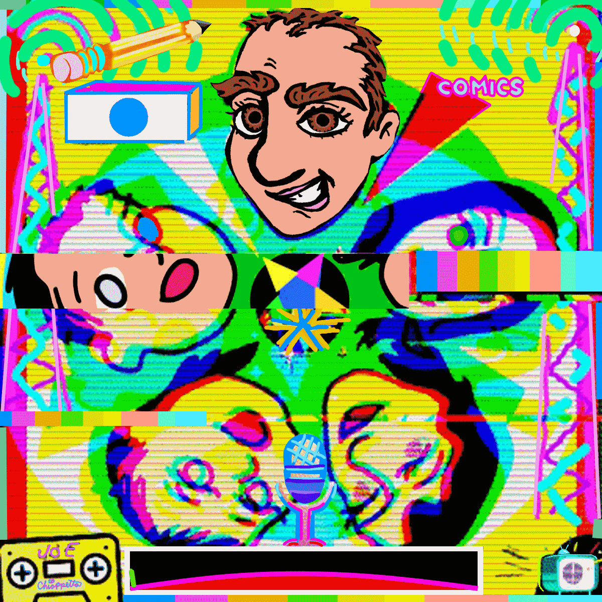 Silly Daddy Merry Go Round is rare digital art by Joe Chiappetta