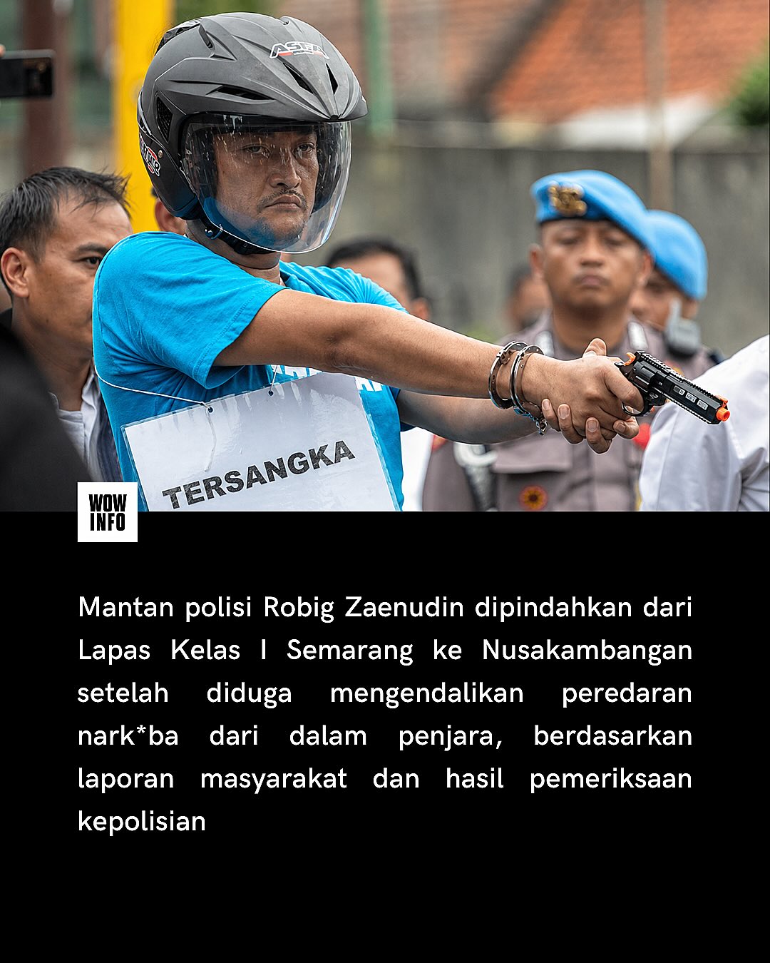 Mantan anggota kepolisian, Robig Zaenudin, dipindahkan dari Lapas Kelas I Semarang ke Nusakamban (1).jpg