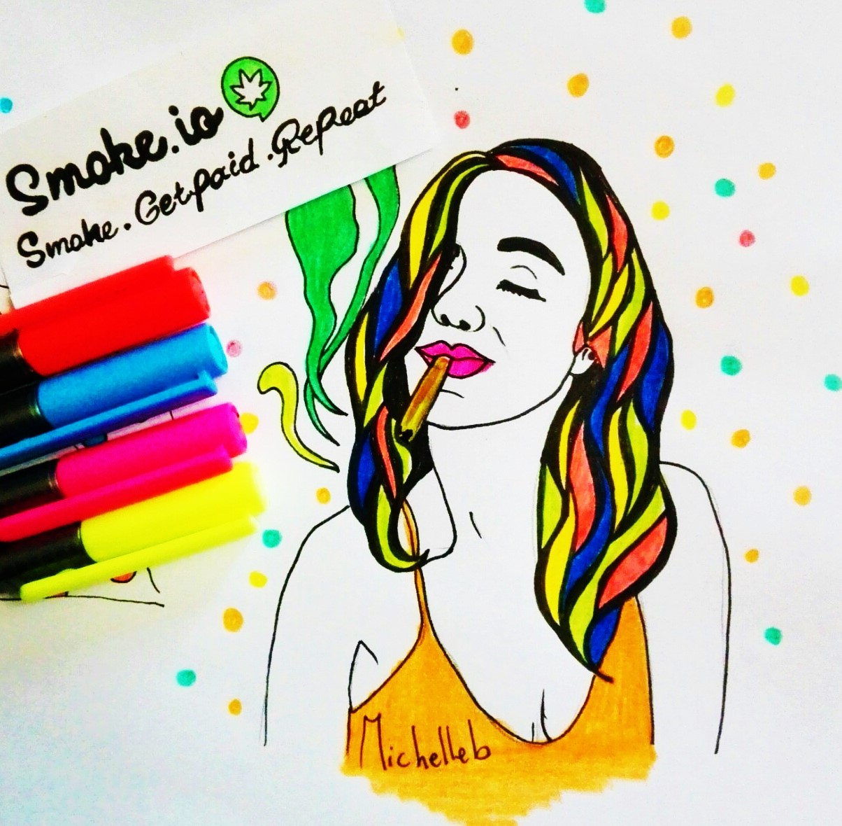smokergirl , new illustration - Smoke Indica - A blog promoting some of