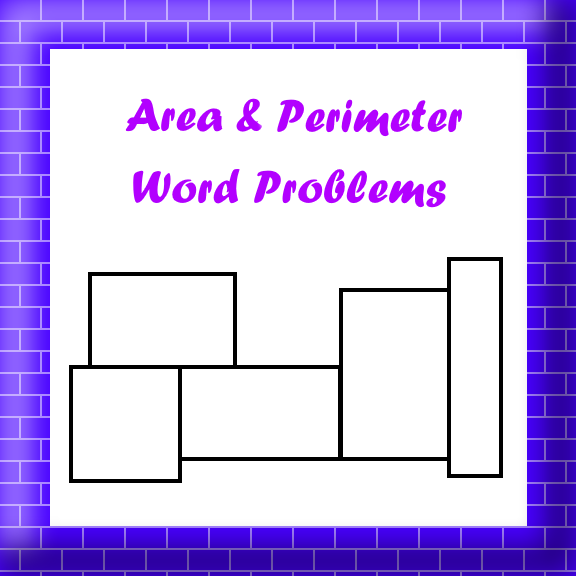 word problems with perimeter and area worksheets