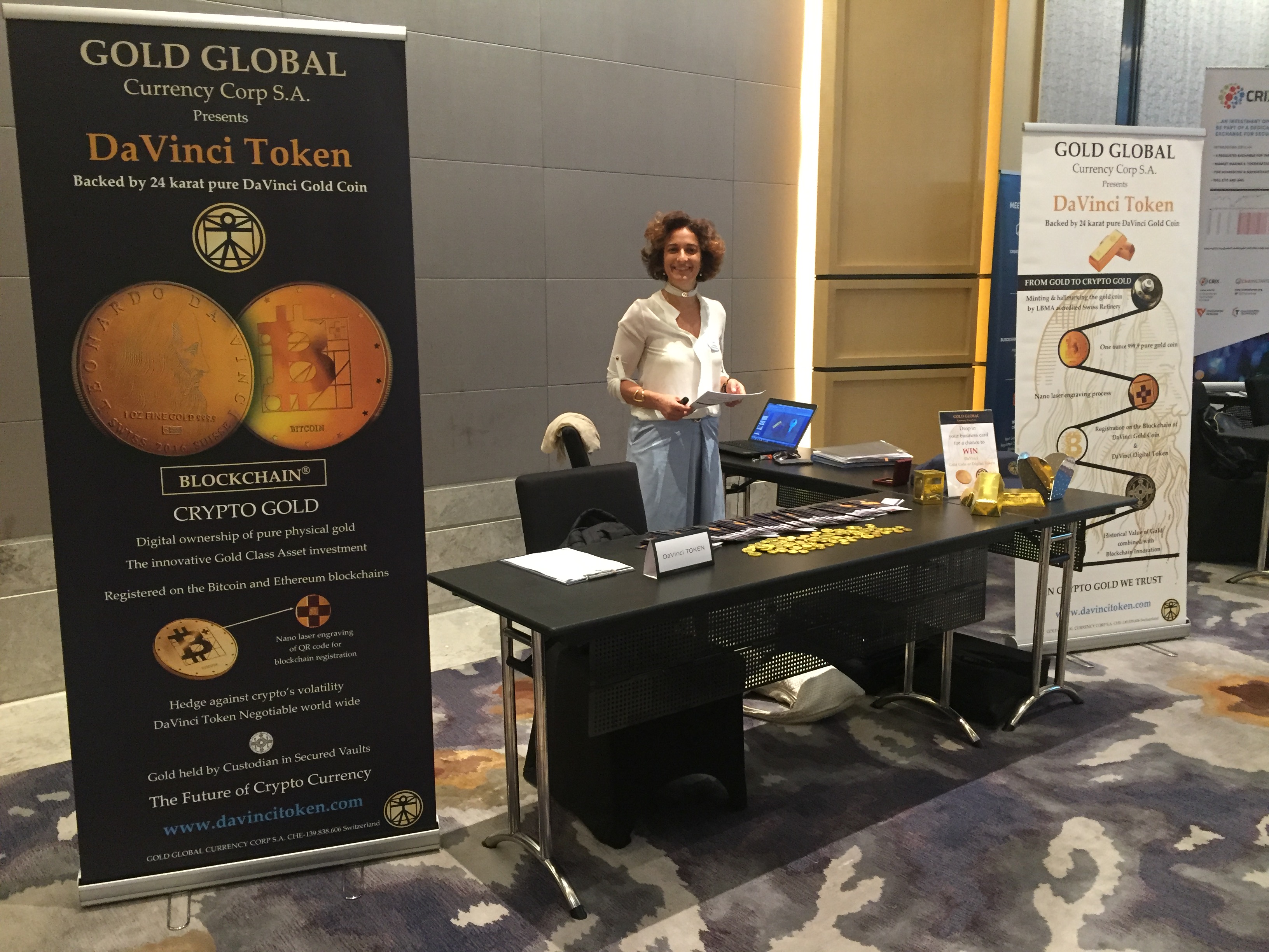 DaVinci Token Singapour event Cryptocurrency Gold Cryptogold.JPG