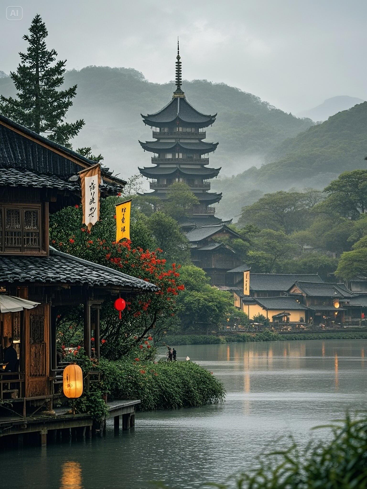 image_亭台楼阁古色古香江南烟雨美如画话..._0.png