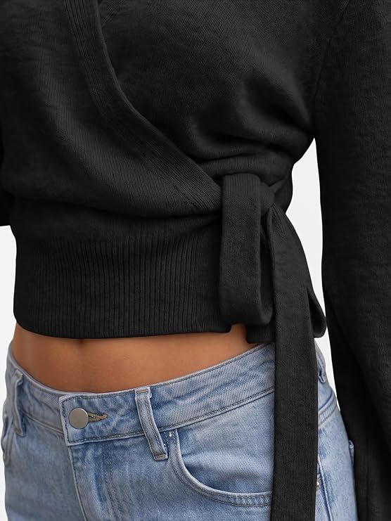 4 Womens Wrap Cropped Open Front Pullover Sweater Tops 2026.jpg