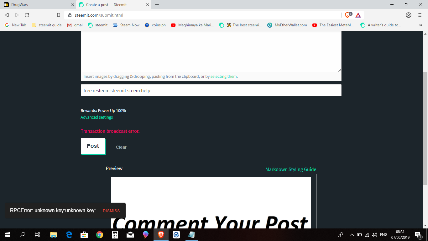 steemit error may 7, 2019.png
