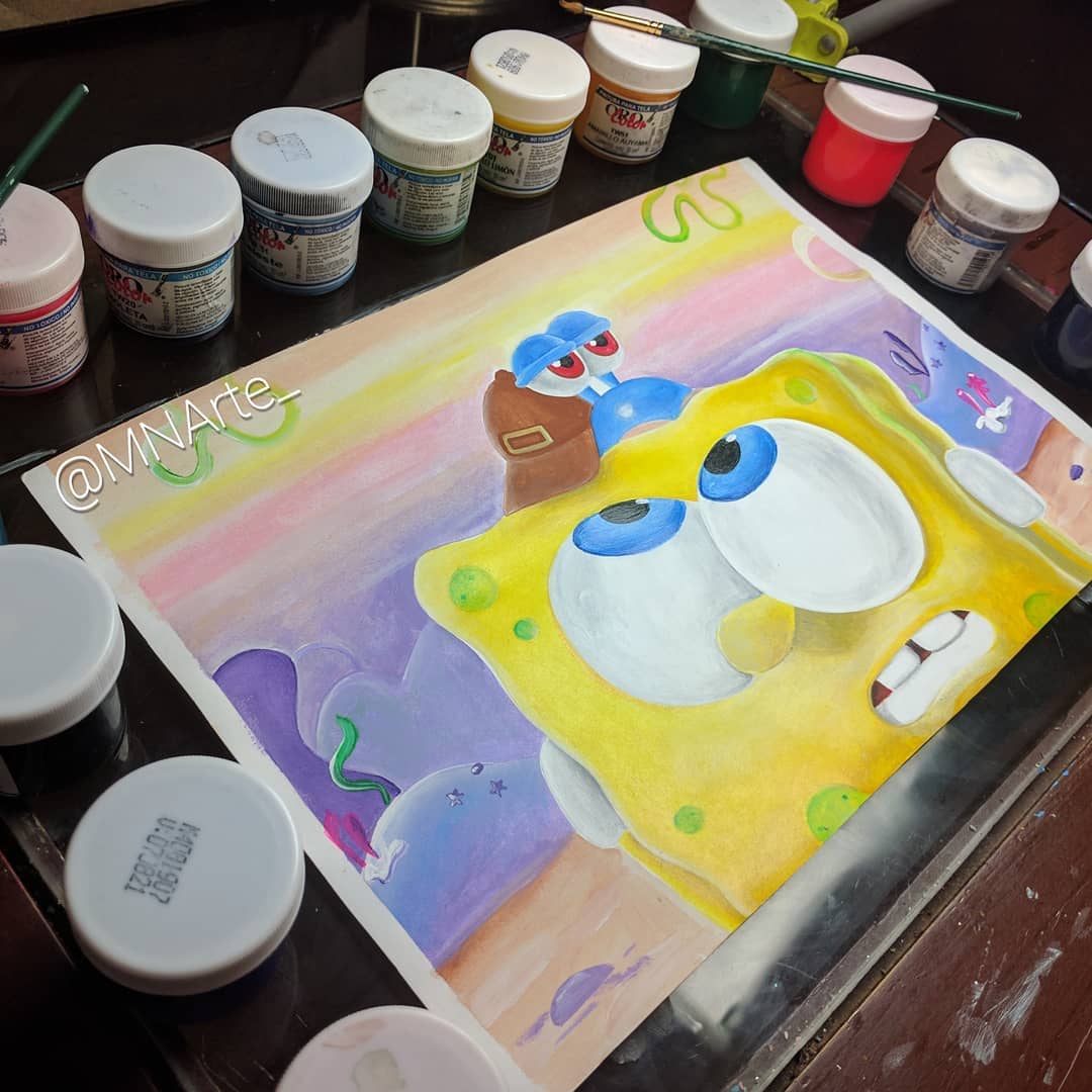 Diseños MNArte -- on Instagram_ _La serie donde prenden una fogata -- debajo del mar ---- y se mantiene encendida ---- Bob esponja -- y su mascota Gary -- ¿Ya vieron el vídeo____CEXFmKJpr_0(JPG).jpg
