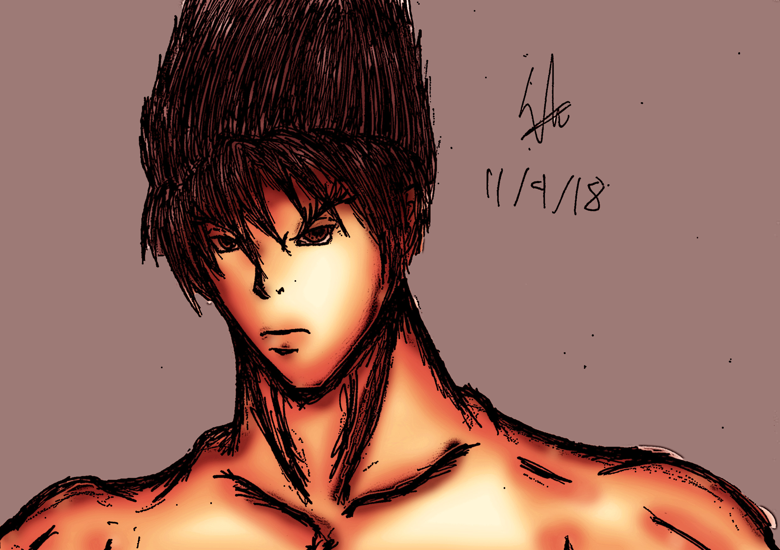 Your arts here. Jin Kazama. Jin Kazama Art.