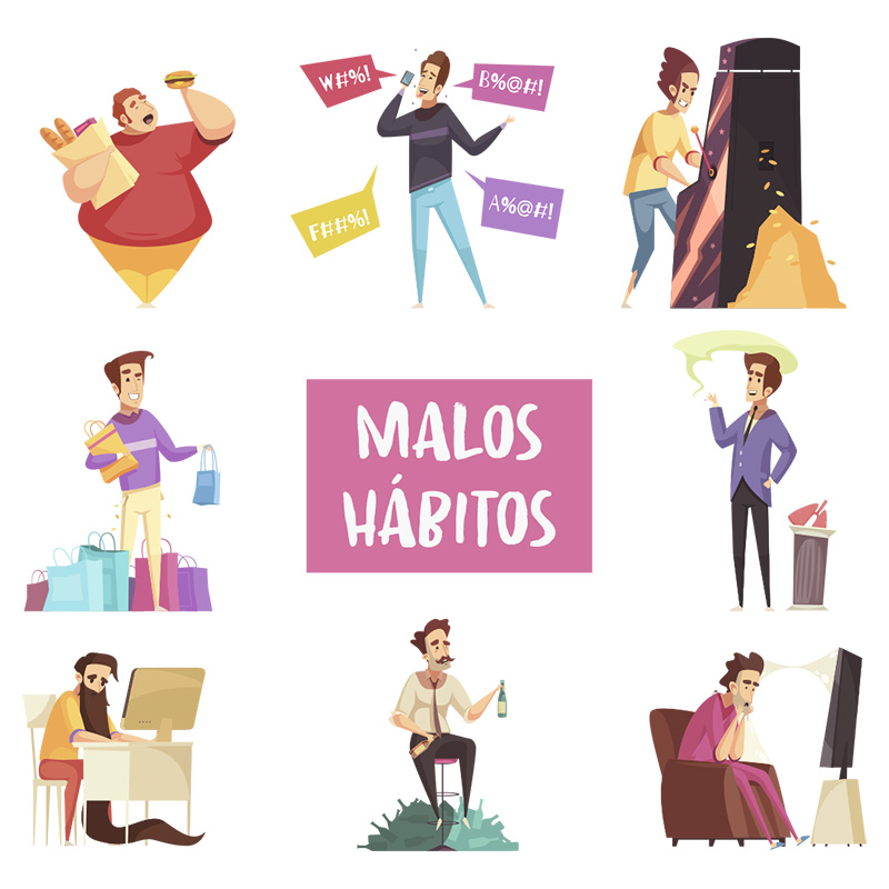 imagenes de buenos y malos habitos