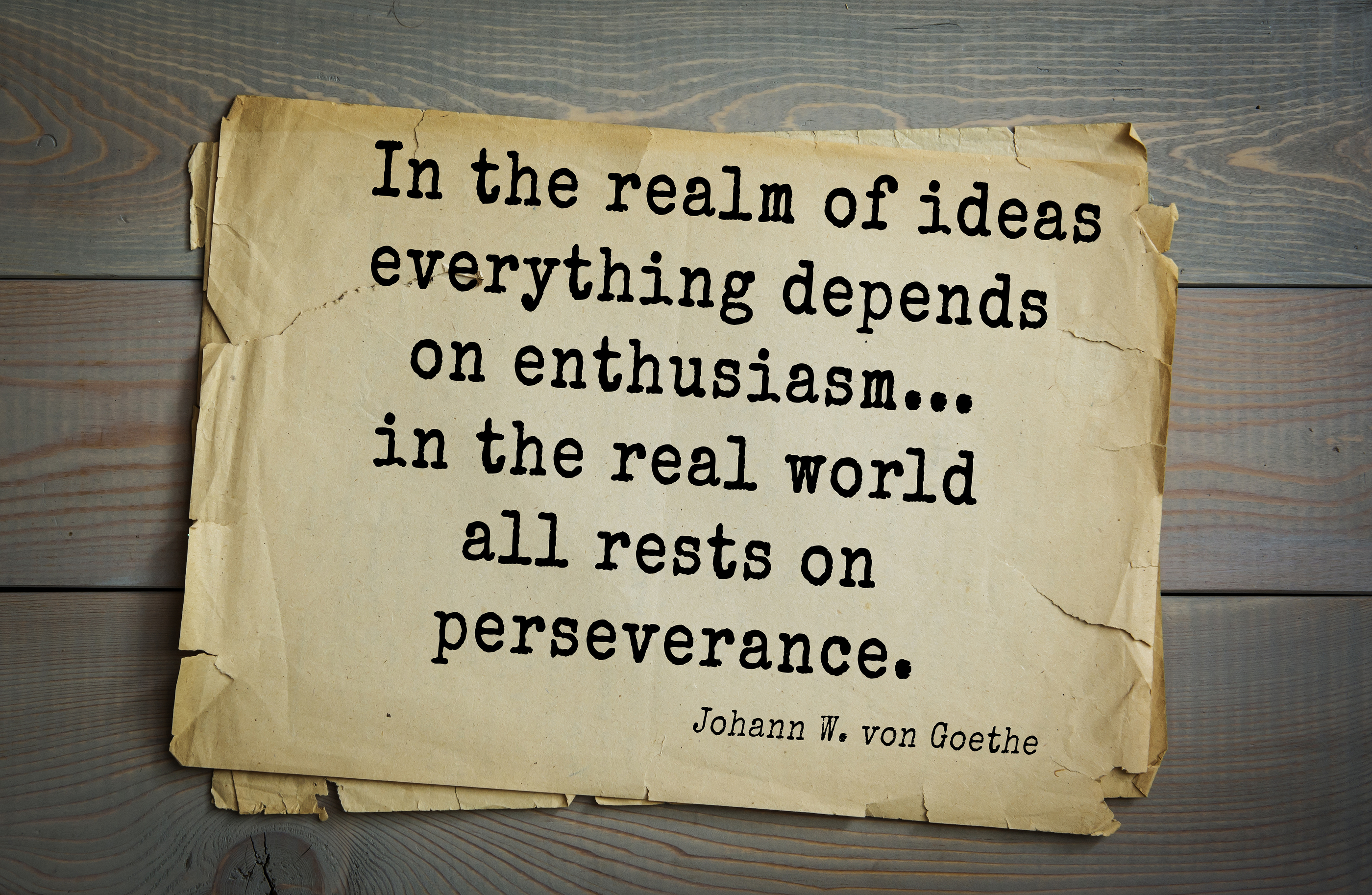 Everything depends on. Depend on. Persevere. Depends.