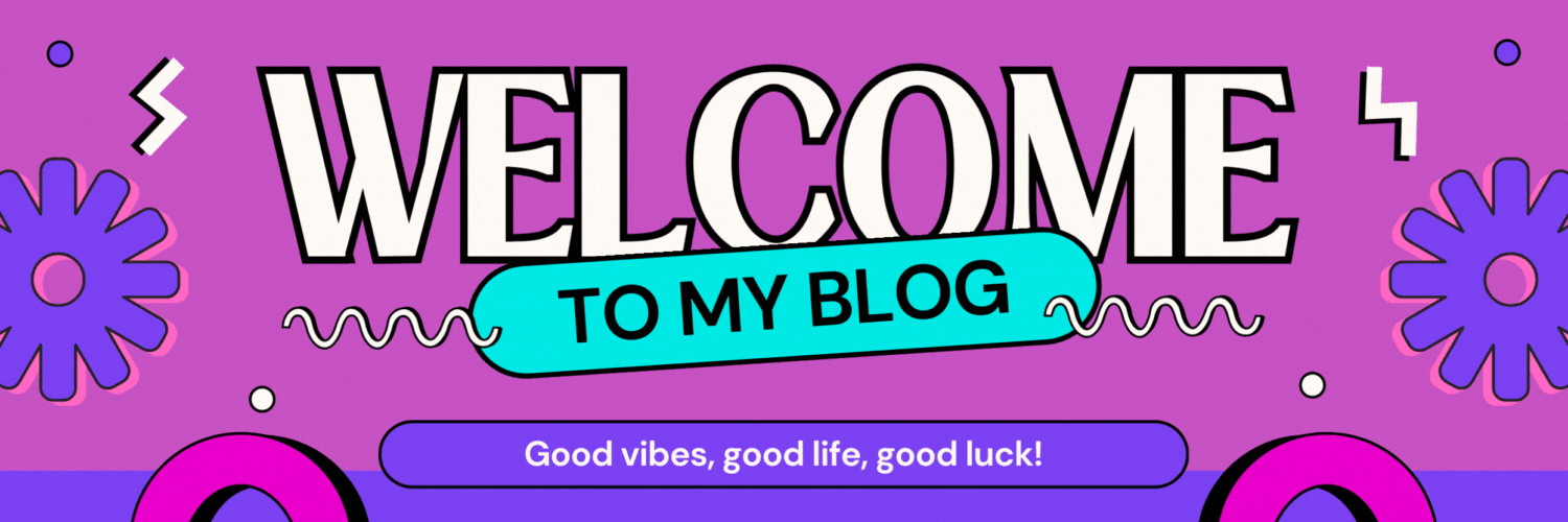 Orange and Purple Retro Welcome November Twitter Header.gif