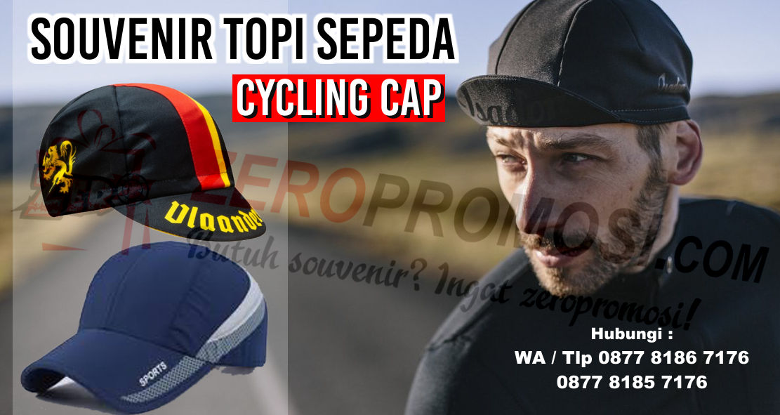 Souvenir topi promosi model Topi Sepeda - sepeda cap.jpg