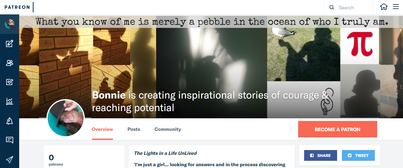 Bonnie is creating inspirational stories of courage reaching potential Patreon.png