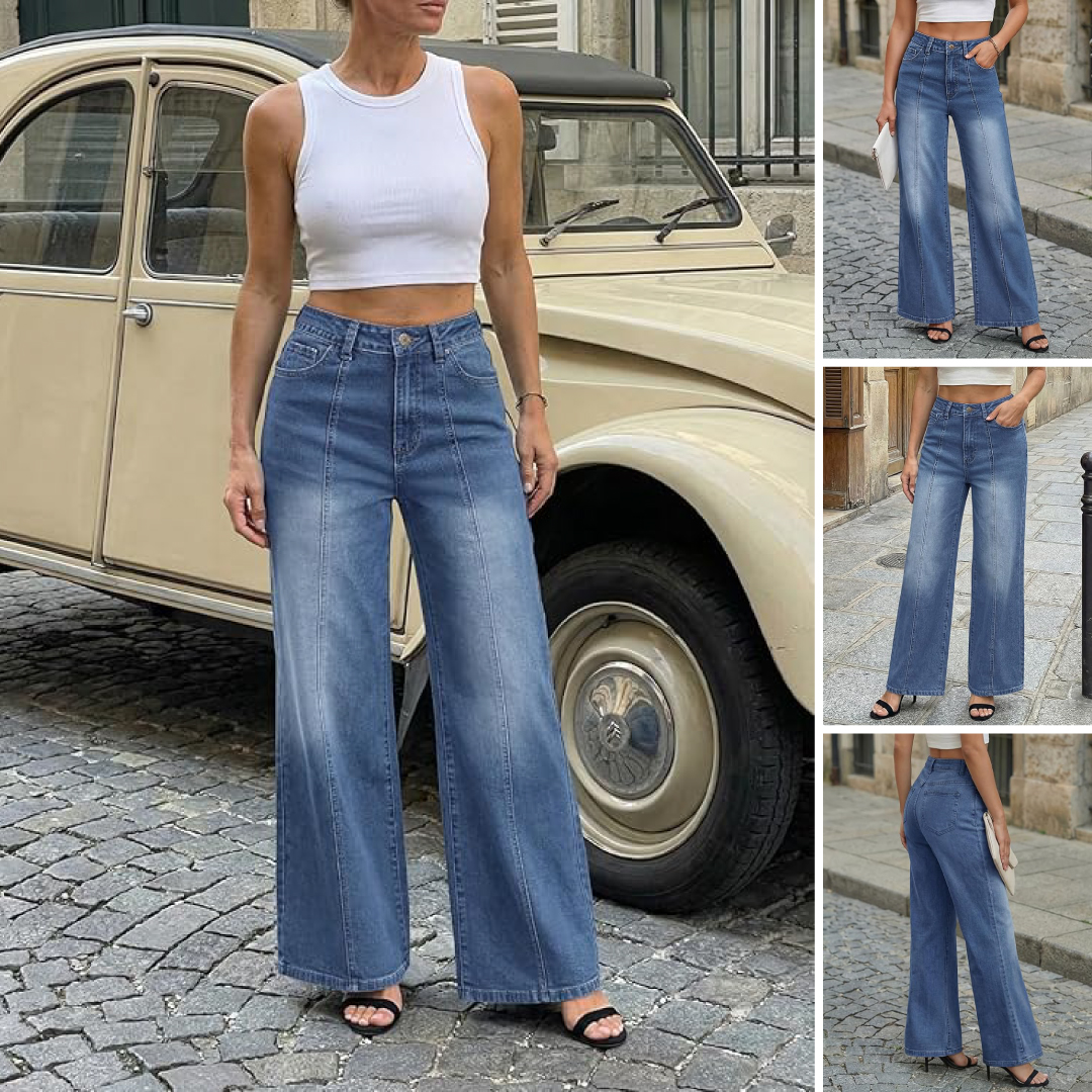 Women's Wide Leg Baggy Jeans - High Waisted Relaxed Fit Pants, Super Soft Stretch Denim with Front Seam.jpg