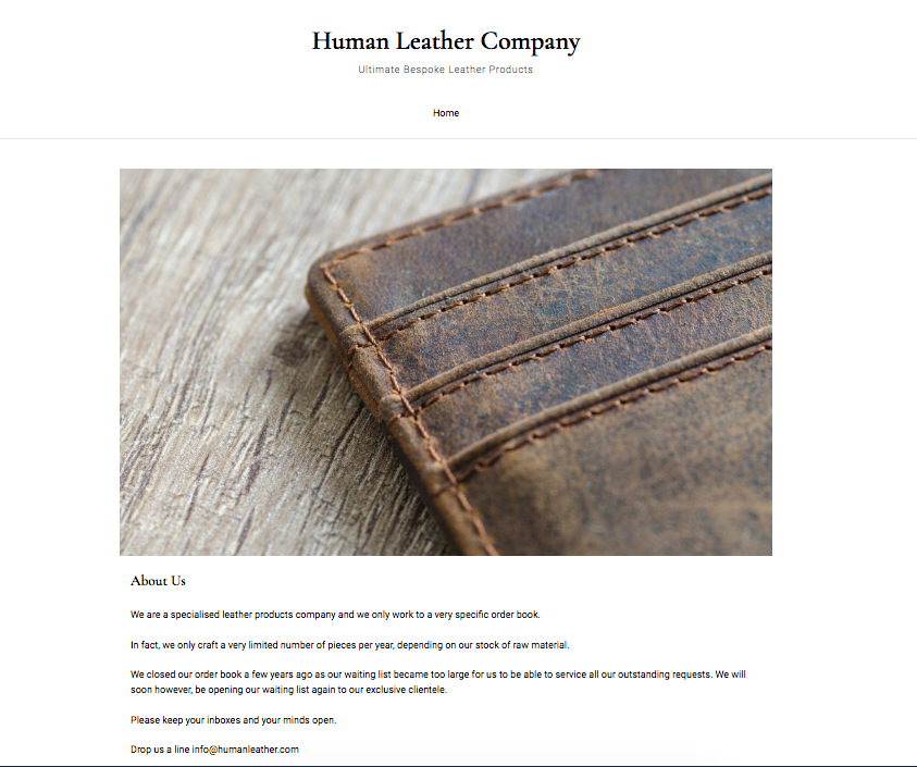 Моды на leather company. Магазин Human Leather.