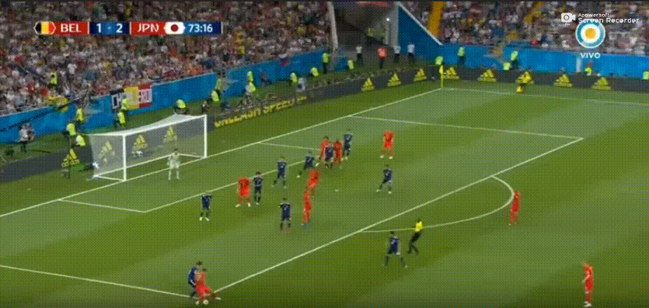 Gol de Fellaini (Bélgica vs Japón, 3-2).gif