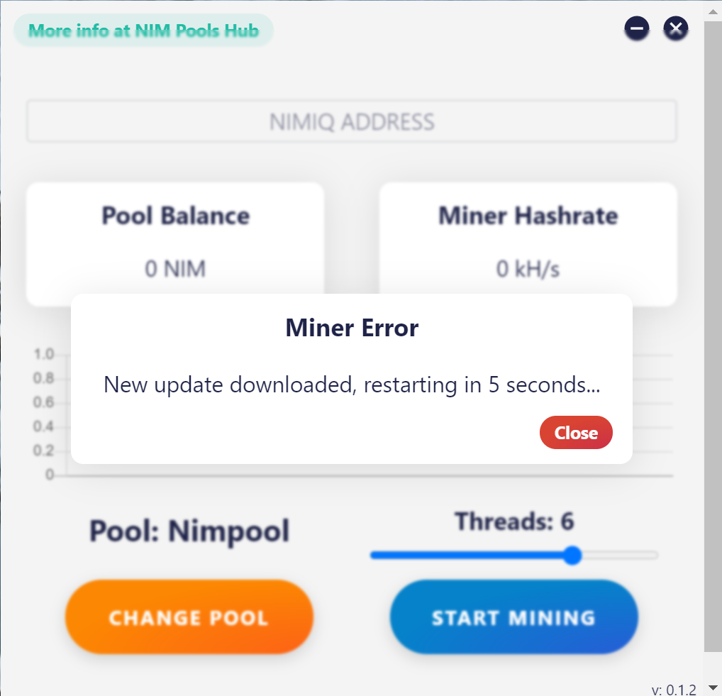 NIM Pools Hub Miner en Windows