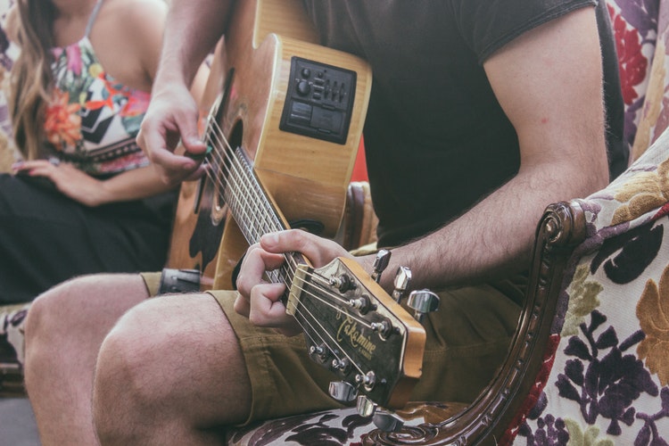 Practicing Guitar