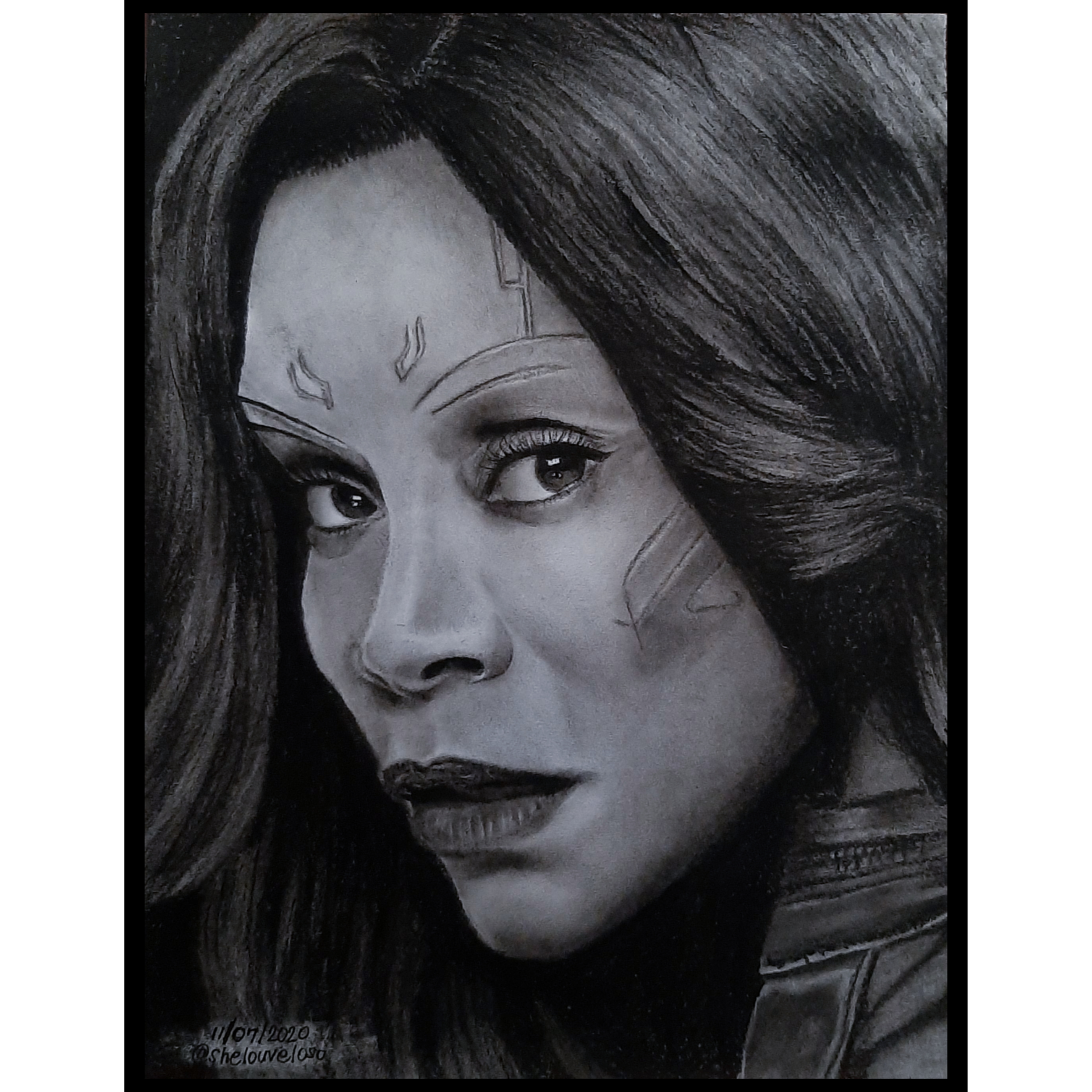 Artwork Of The Day A Fallen Avenger Portrait Drawing By Shelouveloso Miss Lou S Artworks Steemit
