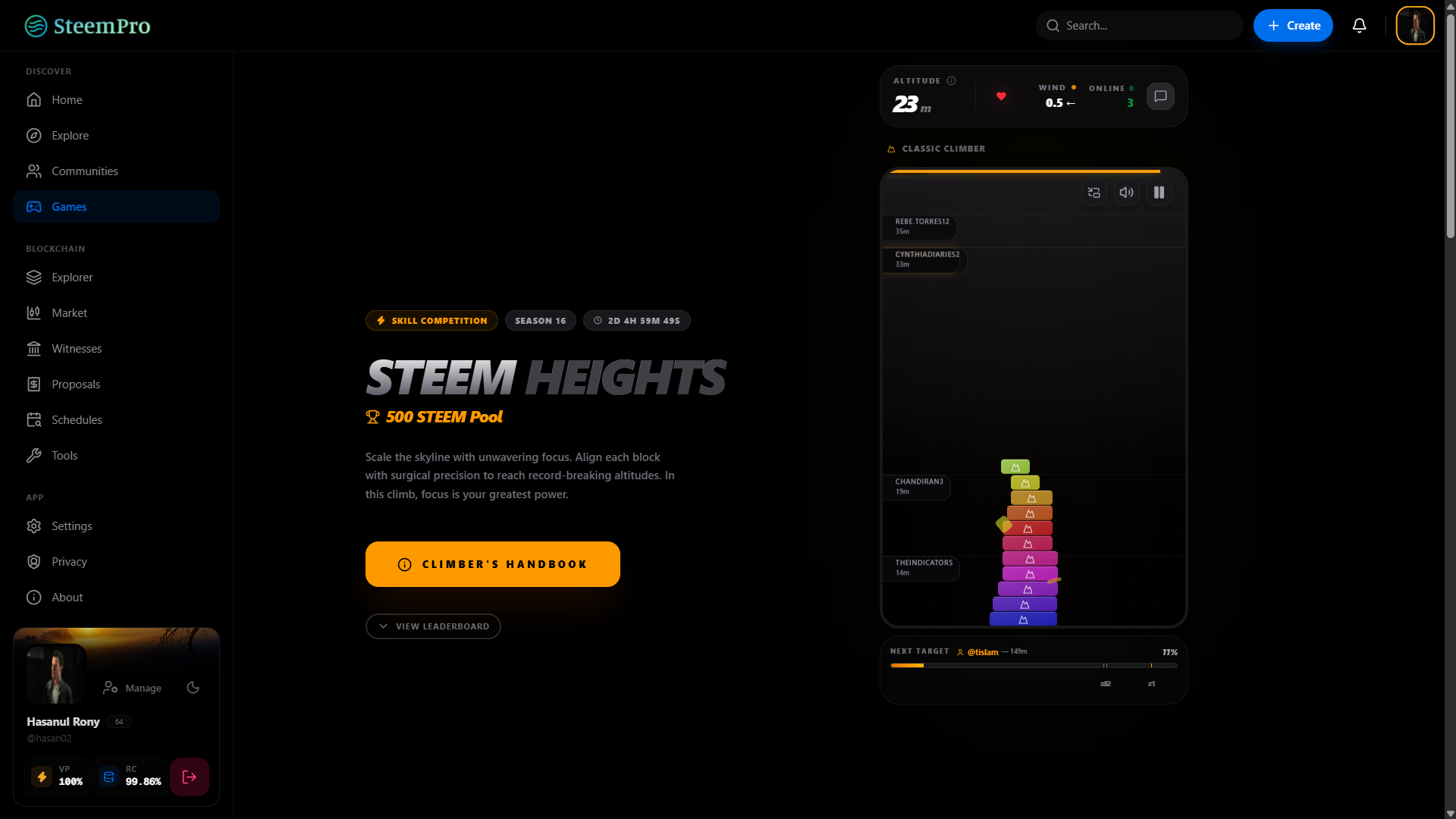 Steem Heights - The Ultimate Scaling Challenge by SteemPro - Google Chrome 8_25_2026 8_31_59 AM.png