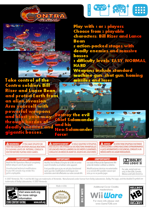 Cover Back - Contra ReBirth (2009) (Run And Gun) (Wii).png