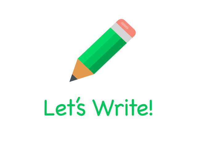 S written. Let's write. Write s.