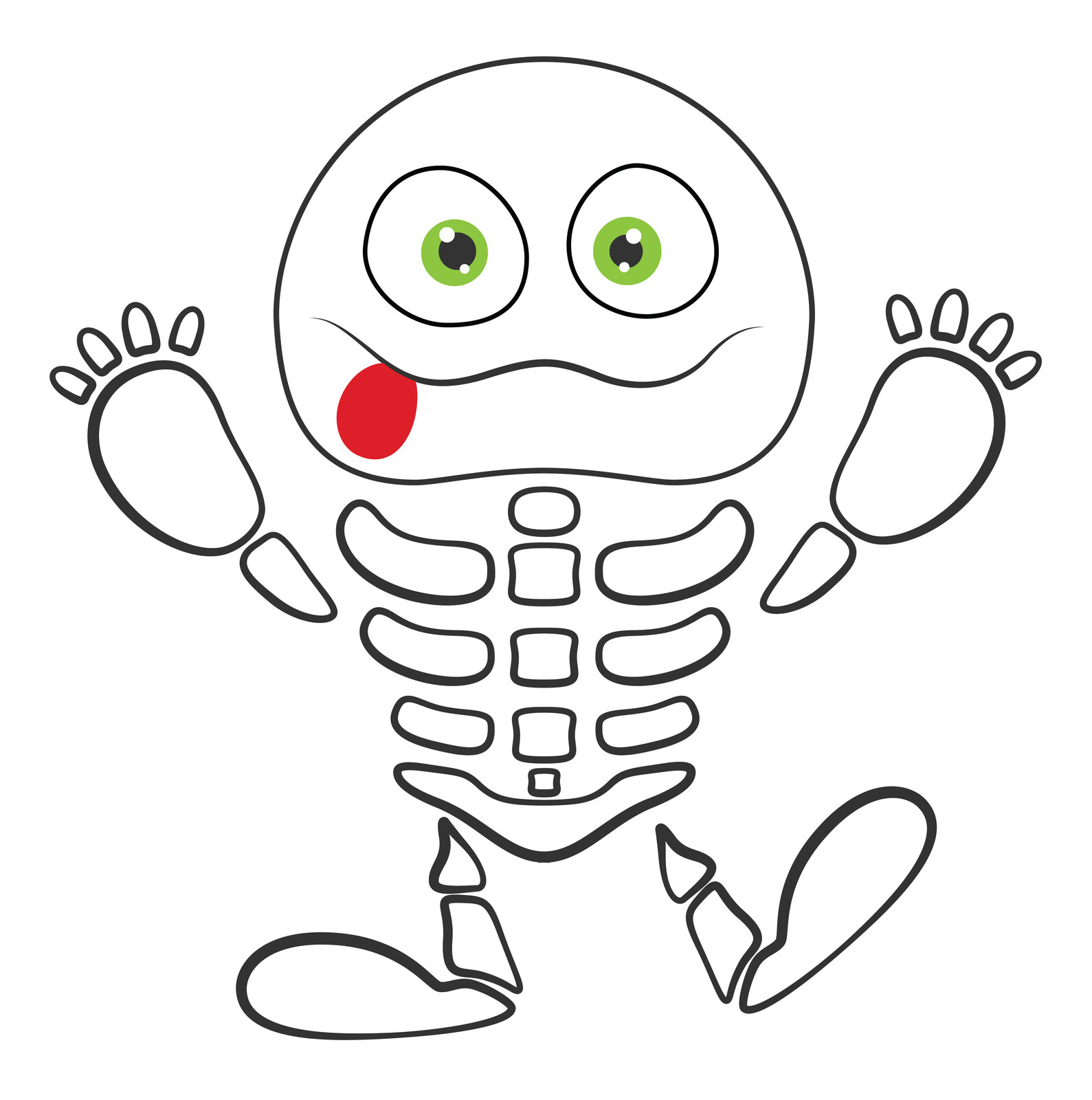 Halloween Monster for Kids Skeleton