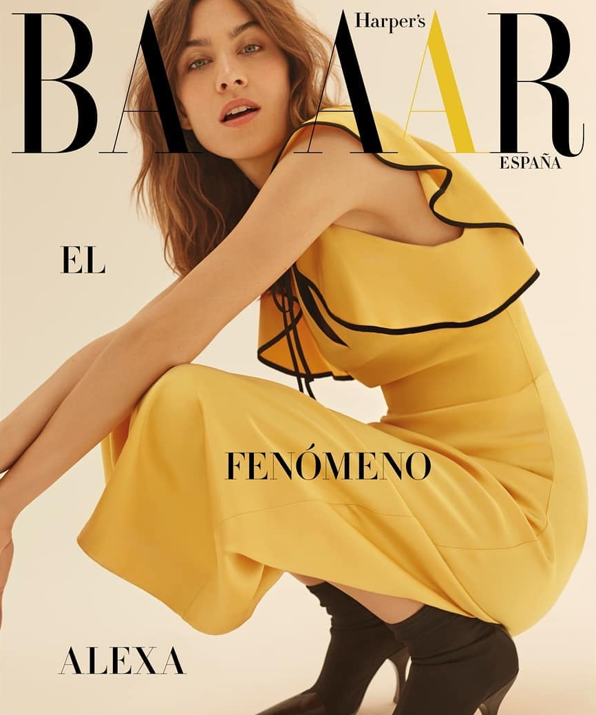 Alexa Chung by Agata Pospieszynska for Harper's Bazaar Spain July 2018 Cover.jpg