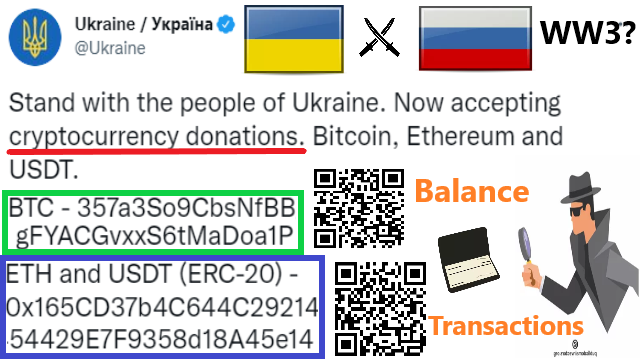 Ukraine crypto donation