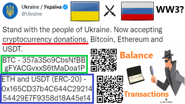 ukraine crypto donation address