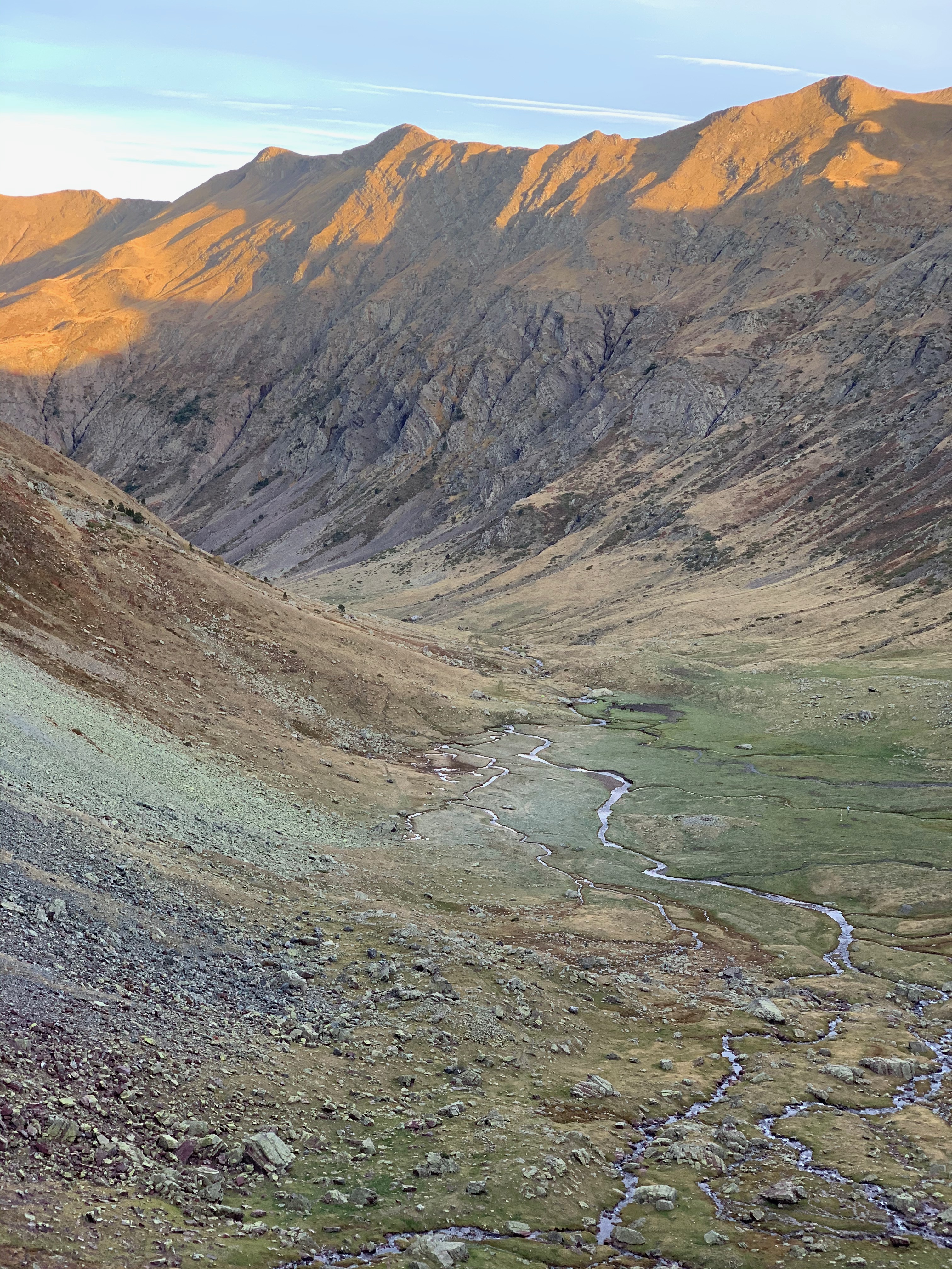 mountains in the early morning at the pyrenees Spain, Aragon Canfranc.jpg