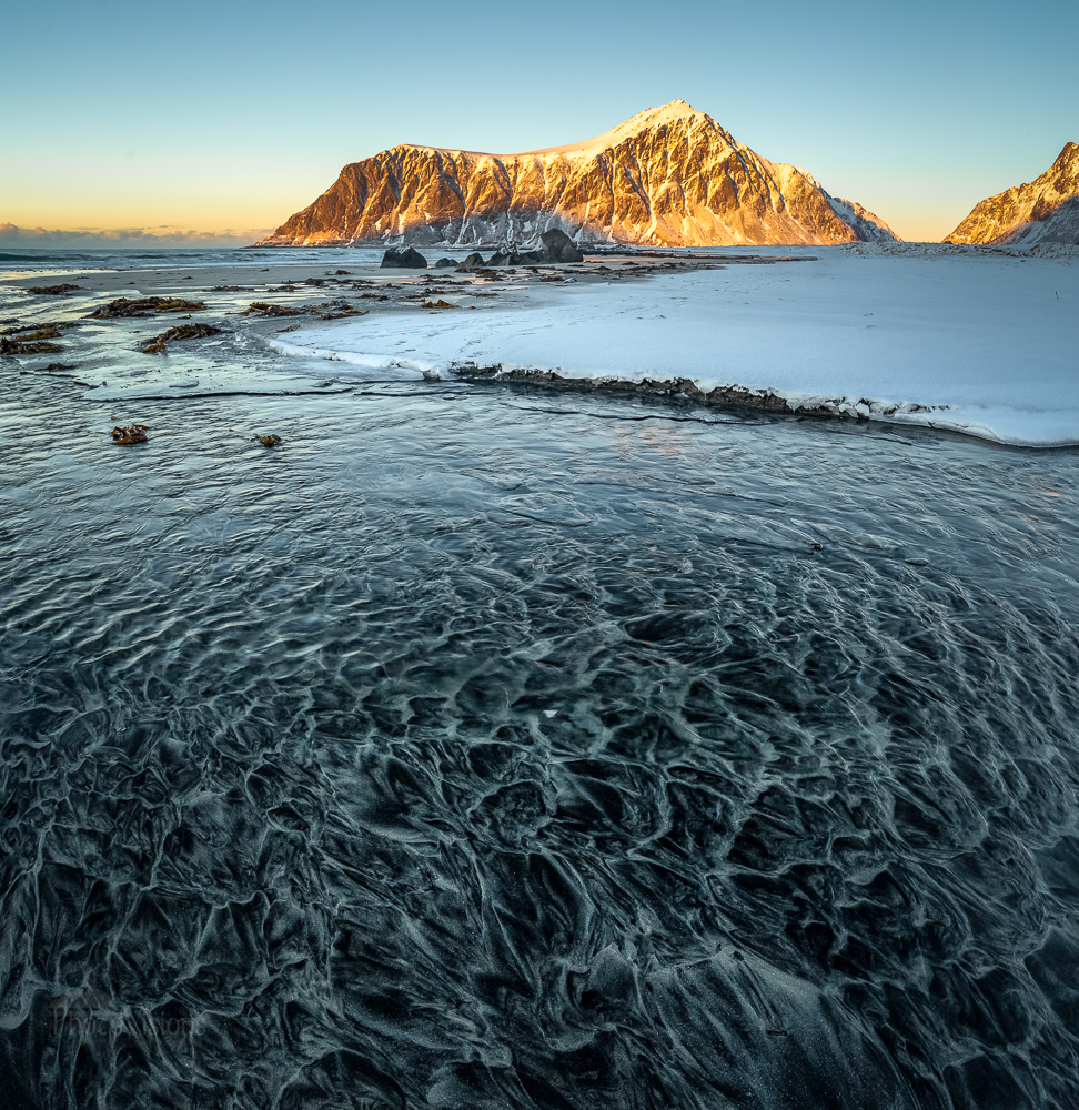 Norwegian landscapes: Amazing sand of Skagsanden beach - panoramic shot ...