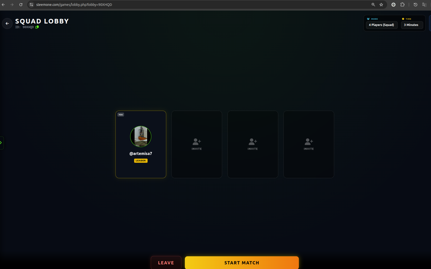 STEEM4SNAKE match screenshot 1