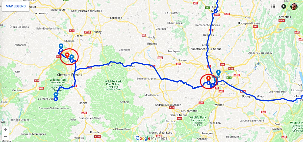 October Trip in France - Visiting Dad in Riom!