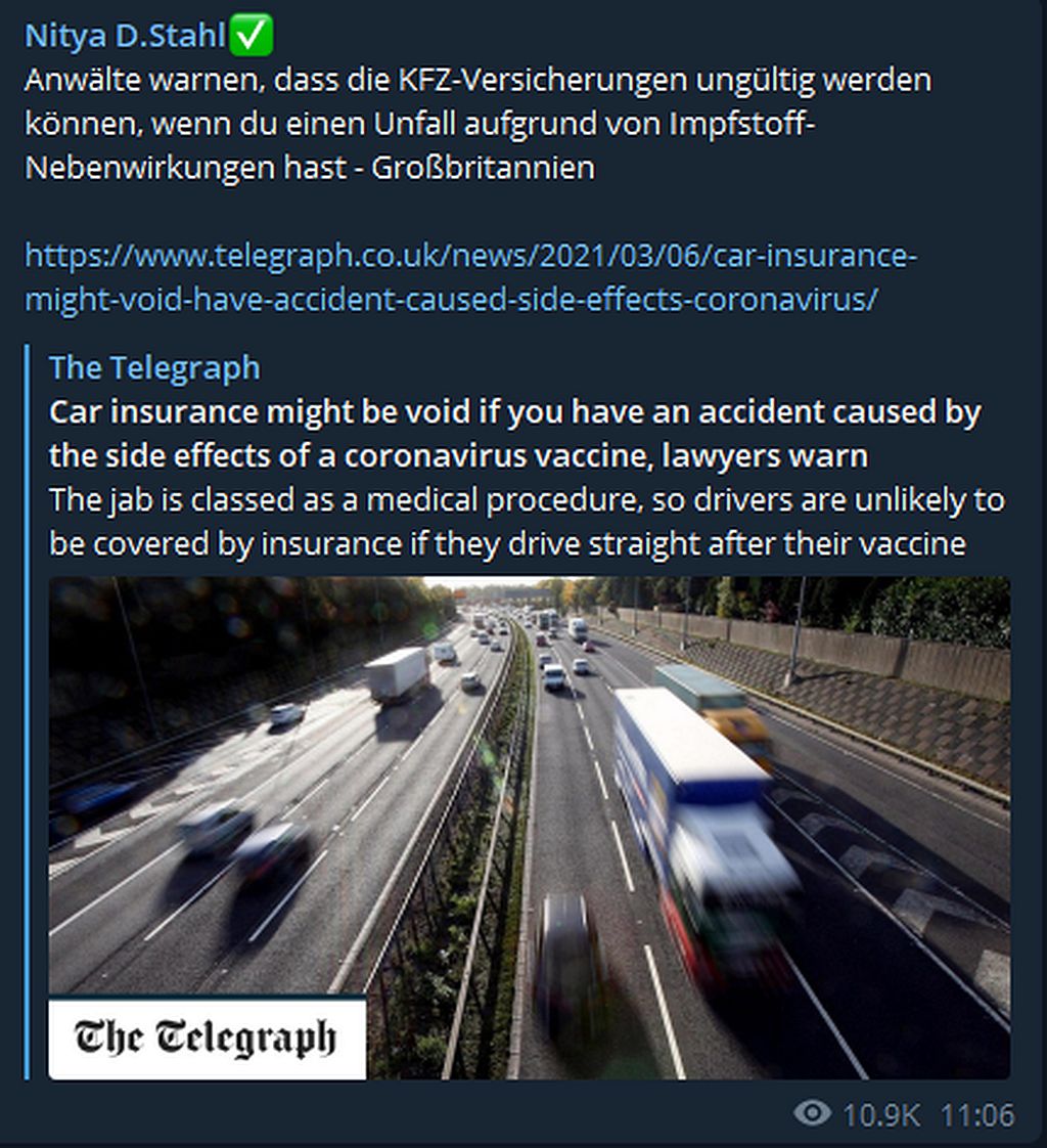 Anwälte warnen, dass die KFZ-Versicherungen ungültig werden können, wenn du einen Unfall aufgrund von Impfstoff-Nebenwirkungen hast - Großbritannien.jpg