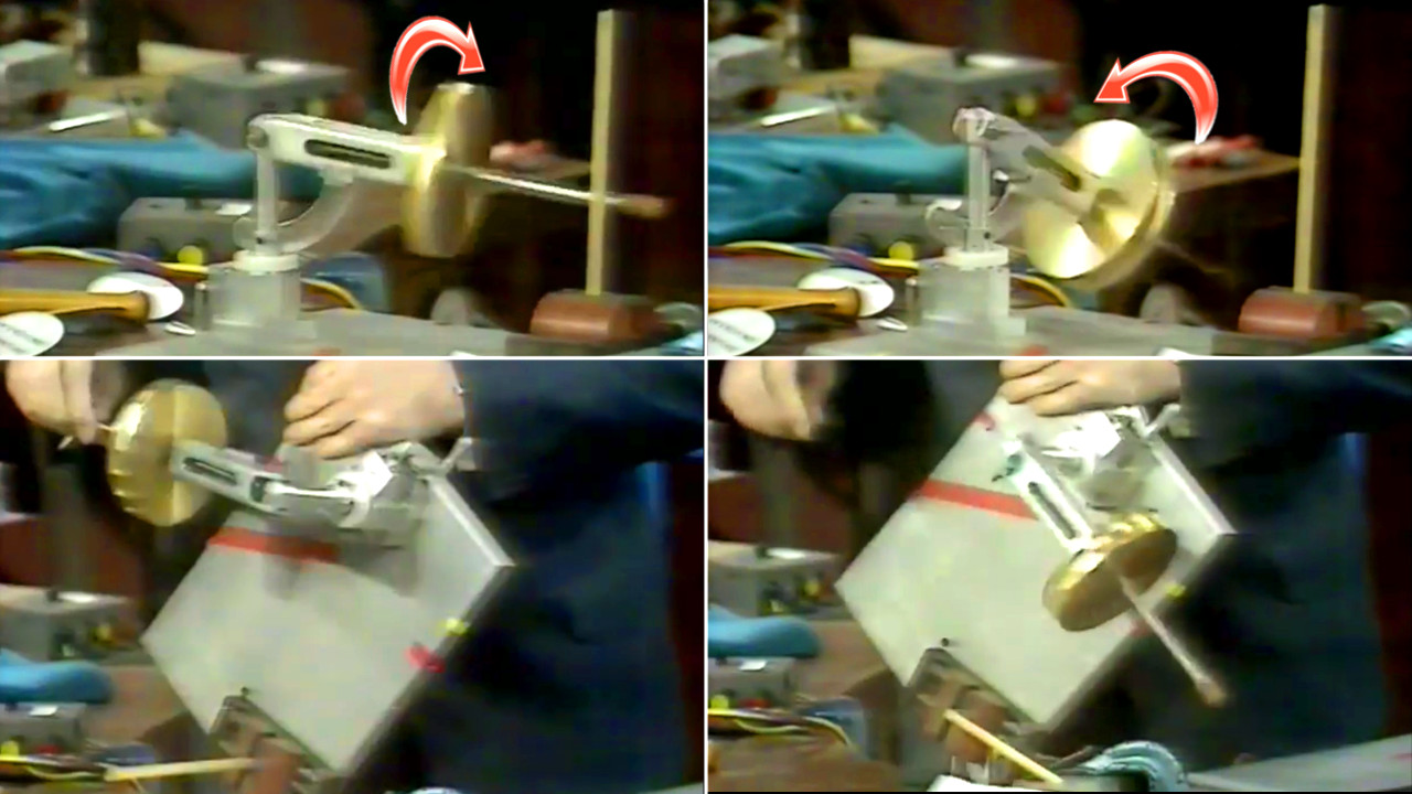 #MESExperiments 4 Gyroscopes Precess with ZERO Angular Momentum.jpeg