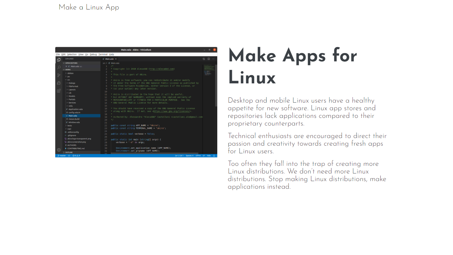 Linux app Store.